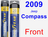 Front Wiper Blade Pack for 2009 Jeep Compass - Assurance