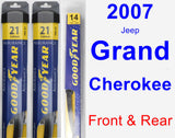 Front & Rear Wiper Blade Pack for 2007 Jeep Grand Cherokee - Assurance