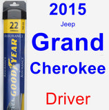 Driver Wiper Blade for 2015 Jeep Grand Cherokee - Assurance