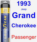 Passenger Wiper Blade for 1993 Jeep Grand Cherokee - Assurance