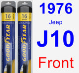 Front Wiper Blade Pack for 1976 Jeep J10 - Assurance