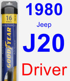 Driver Wiper Blade for 1980 Jeep J20 - Assurance