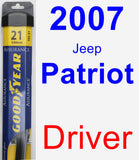 Driver Wiper Blade for 2007 Jeep Patriot - Assurance