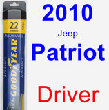 Driver Wiper Blade for 2010 Jeep Patriot - Assurance