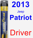 Driver Wiper Blade for 2013 Jeep Patriot - Assurance