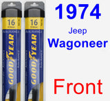 Front Wiper Blade Pack for 1974 Jeep Wagoneer - Assurance