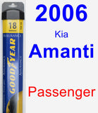 Passenger Wiper Blade for 2006 Kia Amanti - Assurance