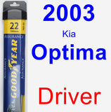 Driver Wiper Blade for 2003 Kia Optima - Assurance