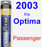 Passenger Wiper Blade for 2003 Kia Optima - Assurance