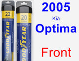 Front Wiper Blade Pack for 2005 Kia Optima - Assurance