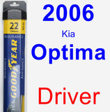 Driver Wiper Blade for 2006 Kia Optima - Assurance