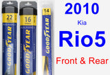 Front & Rear Wiper Blade Pack for 2010 Kia Rio5 - Assurance