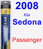 Passenger Wiper Blade for 2008 Kia Sedona - Assurance