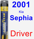 Driver Wiper Blade for 2001 Kia Sephia - Assurance