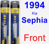 Front Wiper Blade Pack for 1994 Kia Sephia - Assurance