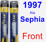 Front Wiper Blade Pack for 1997 Kia Sephia - Assurance