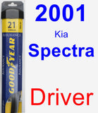 Driver Wiper Blade for 2001 Kia Spectra - Assurance