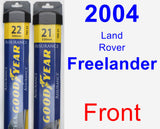 Front Wiper Blade Pack for 2004 Land Rover Freelander - Assurance