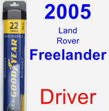 Driver Wiper Blade for 2005 Land Rover Freelander - Assurance