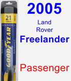 Passenger Wiper Blade for 2005 Land Rover Freelander - Assurance