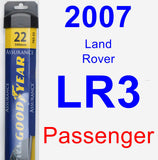 Passenger Wiper Blade for 2007 Land Rover LR3 - Assurance