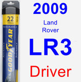 Driver Wiper Blade for 2009 Land Rover LR3 - Assurance