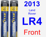 Front Wiper Blade Pack for 2013 Land Rover LR4 - Assurance