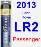 Passenger Wiper Blade for 2013 Land Rover LR2 - Assurance