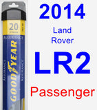 Passenger Wiper Blade for 2014 Land Rover LR2 - Assurance