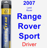 Driver Wiper Blade for 2007 Land Rover Range Rover Sport - Assurance