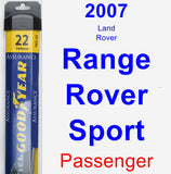 Passenger Wiper Blade for 2007 Land Rover Range Rover Sport - Assurance