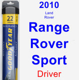 Driver Wiper Blade for 2010 Land Rover Range Rover Sport - Assurance