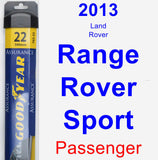 Passenger Wiper Blade for 2013 Land Rover Range Rover Sport - Assurance