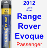 Passenger Wiper Blade for 2012 Land Rover Range Rover Evoque - Assurance