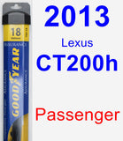 Passenger Wiper Blade for 2013 Lexus CT200h - Assurance