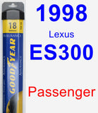 Passenger Wiper Blade for 1998 Lexus ES300 - Assurance