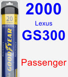 Passenger Wiper Blade for 2000 Lexus GS300 - Assurance