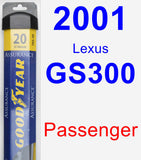 Passenger Wiper Blade for 2001 Lexus GS300 - Assurance