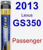 Passenger Wiper Blade for 2013 Lexus GS350 - Assurance