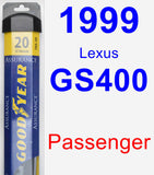 Passenger Wiper Blade for 1999 Lexus GS400 - Assurance