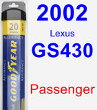 Passenger Wiper Blade for 2002 Lexus GS430 - Assurance