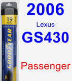 Passenger Wiper Blade for 2006 Lexus GS430 - Assurance