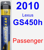 Passenger Wiper Blade for 2010 Lexus GS450h - Assurance