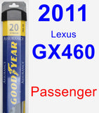 Passenger Wiper Blade for 2011 Lexus GX460 - Assurance