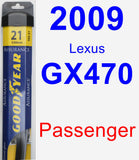 Passenger Wiper Blade for 2009 Lexus GX470 - Assurance