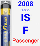 Passenger Wiper Blade for 2008 Lexus IS F - Assurance