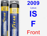 Front Wiper Blade Pack for 2009 Lexus IS F - Assurance