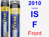 Front Wiper Blade Pack for 2010 Lexus IS F - Assurance