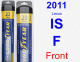 Front Wiper Blade Pack for 2011 Lexus IS F - Assurance