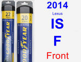 Front Wiper Blade Pack for 2014 Lexus IS F - Assurance